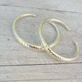 HAMMERED SILVER CUFF