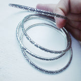 FLOWER BANGLE LARGE 64mm