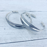 FEATHER CUFF BANGLE