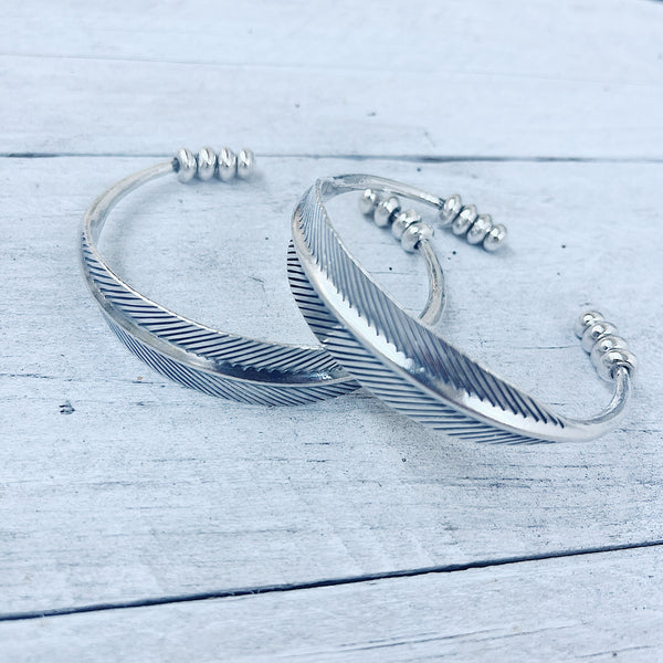 FEATHER CUFF BANGLE