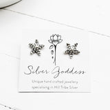 SILVER STARFISH STUDS