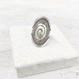 SILVER SPIRAL RING