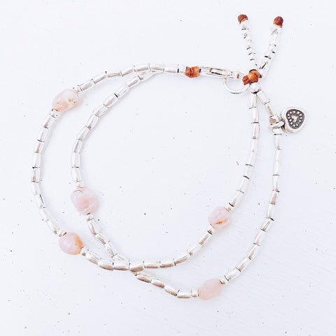 PINK OPAL FLOATING BRACELET