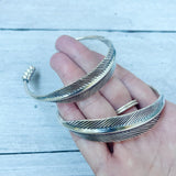 FEATHER CUFF BANGLE