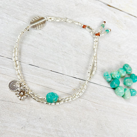 AMAZONITE NATURE ANKLET