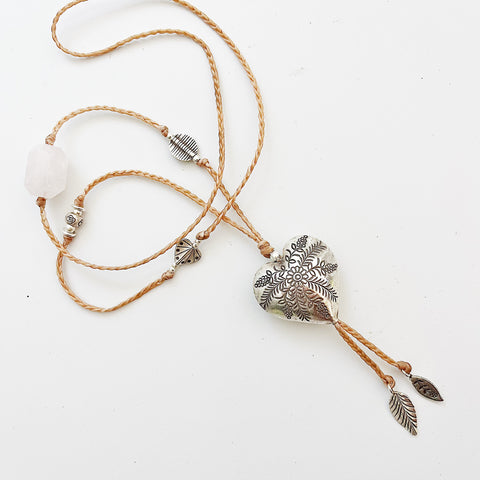 ROSE QUARTZ LOVE NECKLACE