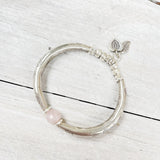 KUNZITE PEACE AND CLARITY BRACELET