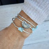 LARIMAR NATURE WEAVER BRACELET/NECKLACE WRAP