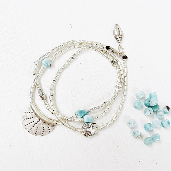 LARIMAR BRACELET/NECKLACE WRAP