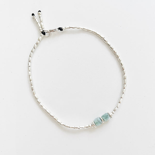 LARIMAR LOVE GEMSTONE ANKLET