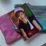 100% COTTON  TRADITIONAL KAREN SCARF-SOFT PINK