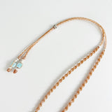 SILVER SHELL LARIMAR NECKLACE