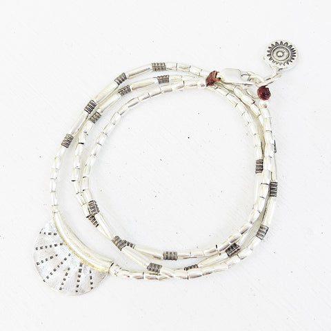 MOON AND SUNSHINE SILVER BRACELET/NECKLACE WRAP