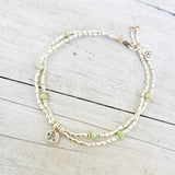 CHRYSOPRASE NATURE ANKLET