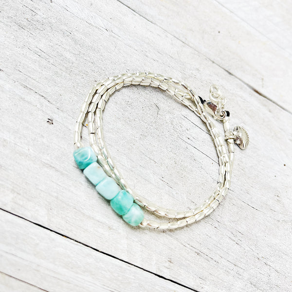 OCEAN TIDES LARIMAR BRACELET/NECKLACE WRAP
