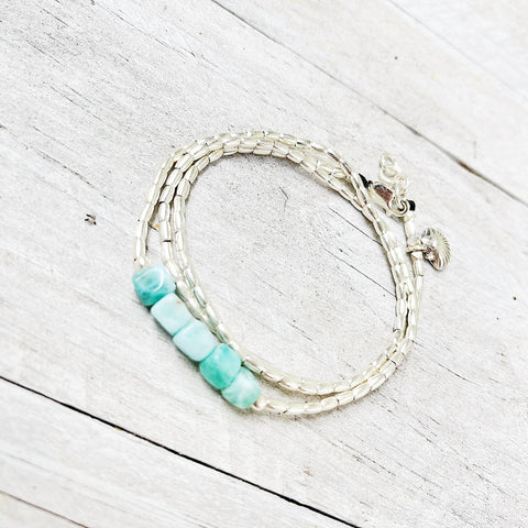 OCEAN TIDES LARIMAR BRACELET/NECKLACE WRAP