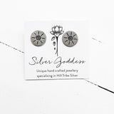 SILVER SUN STUDS