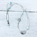 LARIMAR NATURE WEAVER BRACELET/NECKLACE WRAP