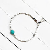 PETITE TURQUOISE HOWLITE BRACELET