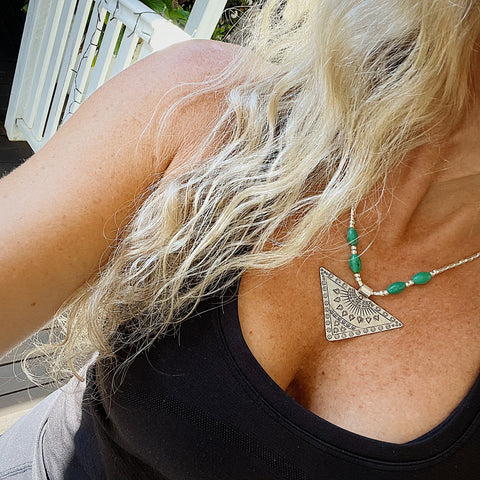 TRIBAL SUN TURQUOISE NECKLACE