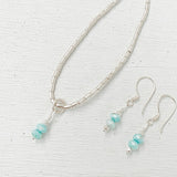 PETITE LARIMAR NECKLACE AND EARRINGS SET