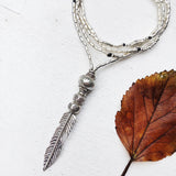 PEACE FEATHER GODDESS NECKLACE