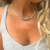 AQUAMARINE COURAGE NECKLACE