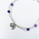 AMETHYST LOTUS ANKLET