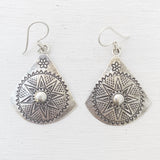 SILVER SUN EARRINGS