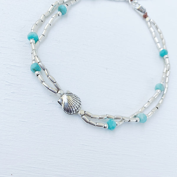 AMAZONITE OCEAN ANKLET