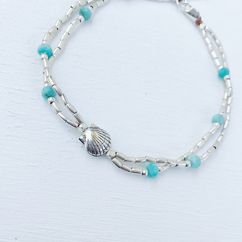 AMAZONITE OCEAN ANKLET