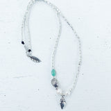OCEANS AND PEARLS  NECKLACE