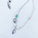 OCEANS AND PEARLS  NECKLACE