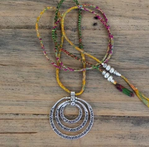 BOHEMIAN GYPSY SILK NECKLACE