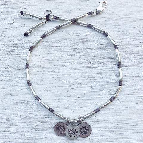 LOTUS TRILOGY ANKLET