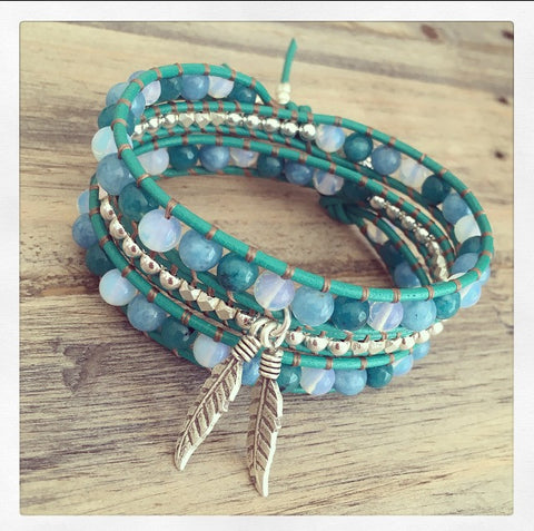 BLUE MOON GODDESS WRAP BRACELET