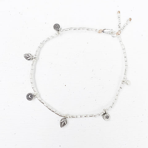 SILVER CHARM ANKLET